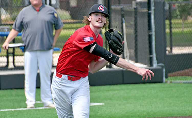 Aurora’s Dane Comer gave Post 42 a shot in an elimination game Saturday, throwing 71 total pitches in six innings during a 5-3 loss to Fairbury.