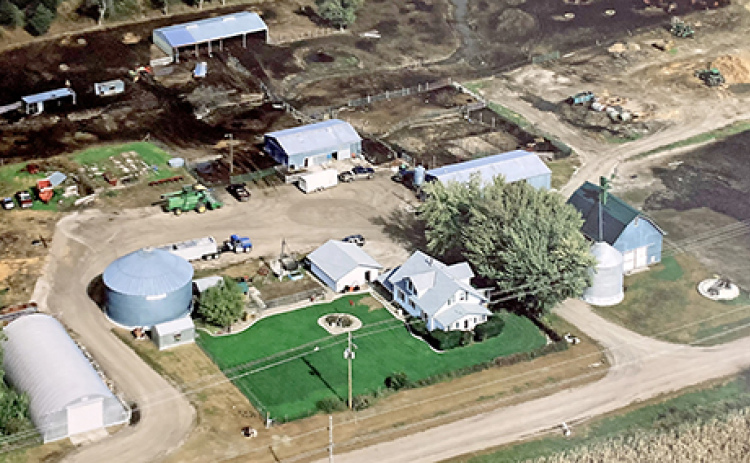 The Troester-Olsen farm located southwest of Hampton was recently honored by the Aksarben Foundation and the Nebraska Farm Bureau as a Pioneer Farm in Nebraska. The land was purchased from the Union Pacific Railroad by Jacob Troester in 1888.