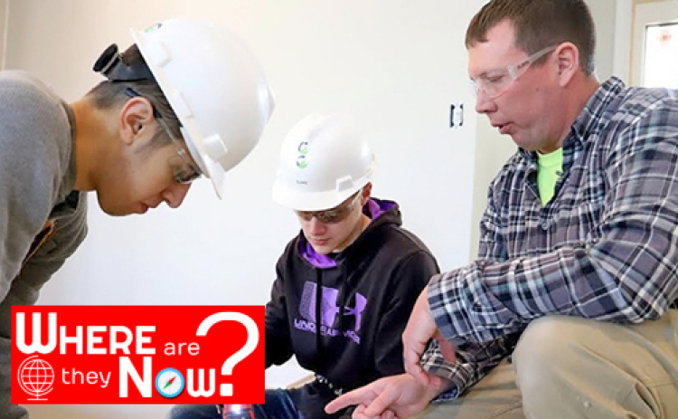 Brett Forsman (right) is a construction teacher at Grand Island Senior High School teaching students the trade and preparing them for a career in the construction industry. During the summer months he serves as a contractor at Grand Island Habitat for Humanity.