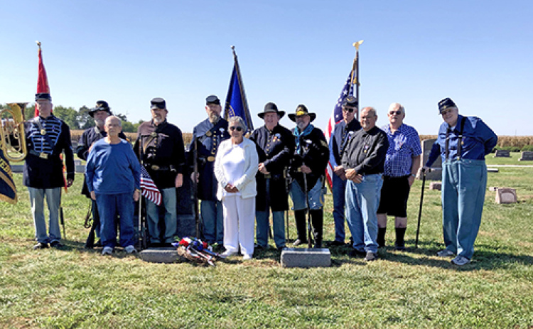 Members of the Sons of Union Veterans of the Civil War visited the Hampton Cemetary to recognize the legacy of the late Civil War veteran Clinton B. Condon.