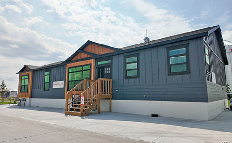 BonnaVilla Homes’ Prairie Meadows model was set up at Husker Harvest days in September, showcasing one of the company’s 2024 models.