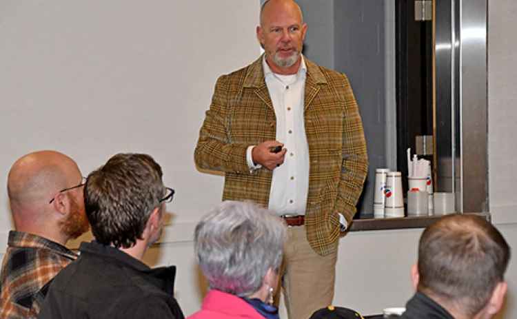 Todd Bingham, president/CEO of the Nebraska Chamber of Commerce & Industry, was the keynote speaker during the Aurora Chamber of Commerce annual meeting.