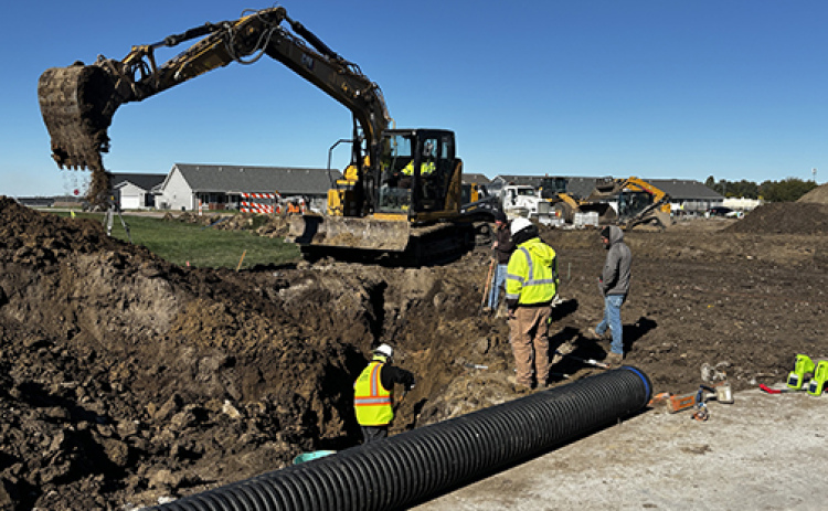 Work crews are getting closer to the end of the 1st Street renovation project, focusing their efforts this week on pouring tie-ins to the newly-poured roadway. The target date for substantial completion is Nov. 15.