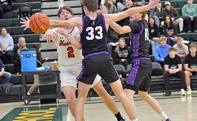 This is the best illistration of what it may look like on the other end of a Sam Jones pass coming down the baseline in Aurora’s 54-35 win over Blair Saturday.