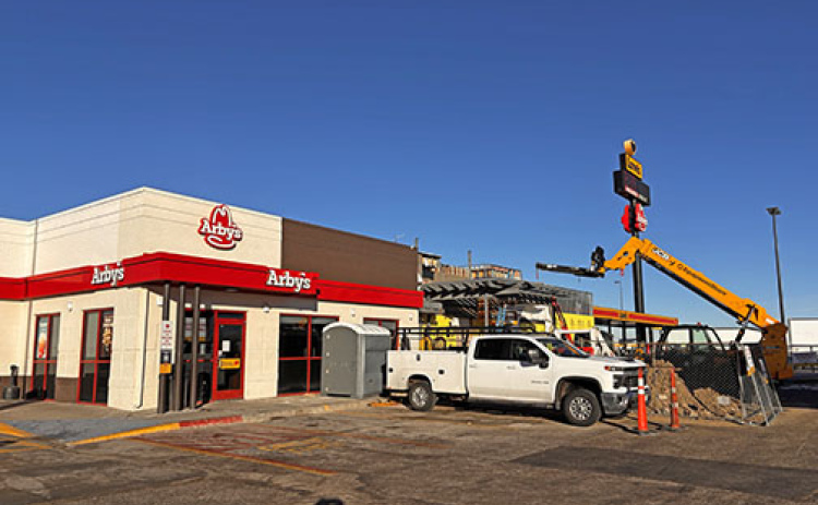 Love’s Travel Stops is currently a construction zone, with the main structure now being remodeled and expanded as part of a full-scale renovation project. The $3 million building permit was the largest issued in 2025.