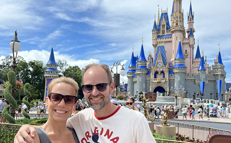 Brett and Stacie Faber of Aurora love to travel the world and have spent much of their vacation time over the years visiting various Disney parks. The couple will be moving to Florida next month, with plans to eventually join the Disney World workforce.