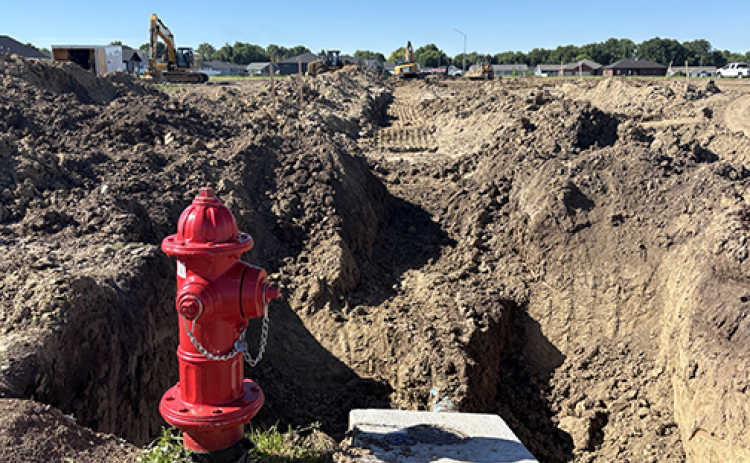 Work is already well underway on a new street in the Streeter 7th Addition, which was officially annexed into the city last week by the Aurora City Council.