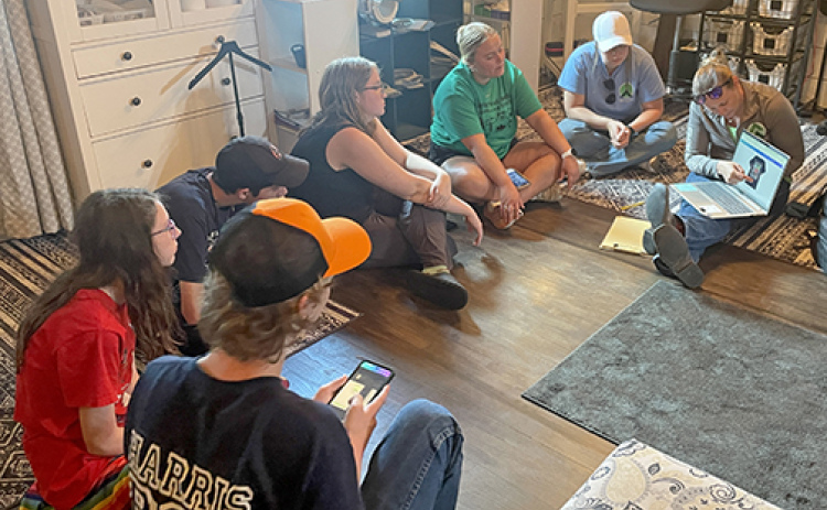 On Thursday, July 9, students in the Pathway to Independence pilot program went to Small Town Apparel in Aurora where they worked together to create a t-shirt design for the program.