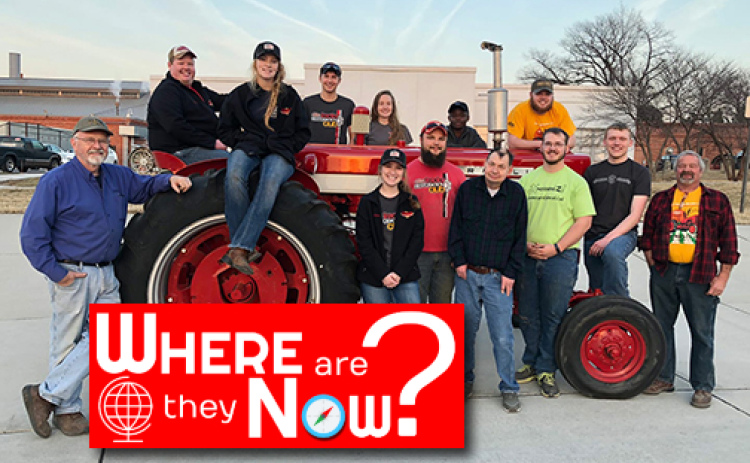 Doug Koozer (right) is the owner of Ag Tractor Supply in Lincoln and a club sponsor for the University of Nebraska-Lincoln’s Tractor Restoration Club.