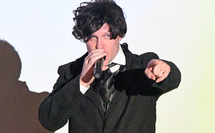 MC Lars performs as Edgar Allan Poe during his performance at 12th Street Cinema on Thursday, June 25.