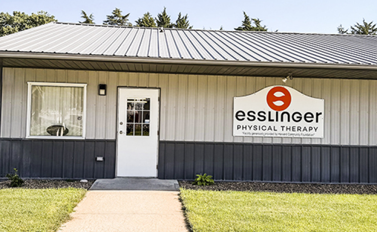 Esslinger Physical Therapy opened this location at 203 E. Walnut in Harvard at the end of July, now offering service on Tuesdays and Thursdays of each week.