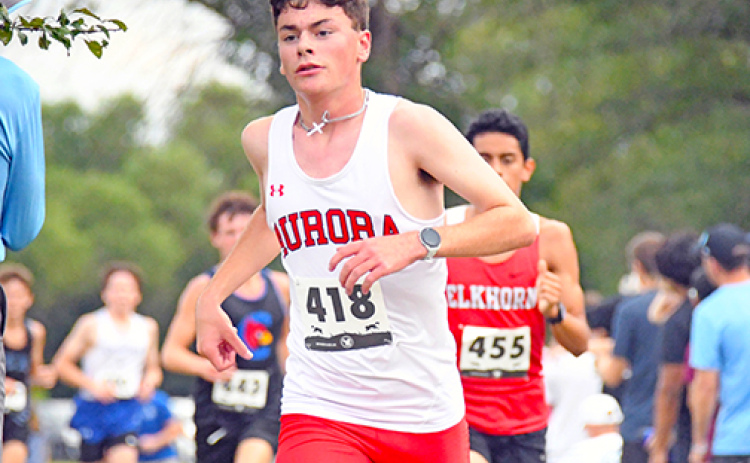 Grayson Oswald ran a lightning-quick time at Thursday’s Seward Invite, finishing 10th overall with a time of 16:49.