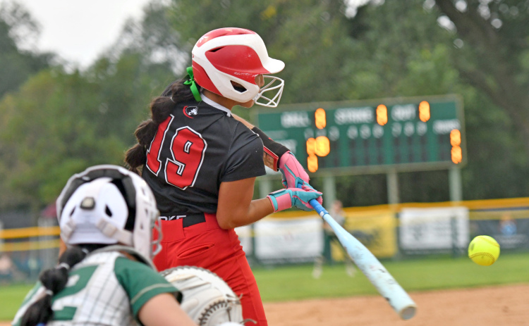 Sherly Gonzalez blasted her first home run of the season Thursday in Central City.