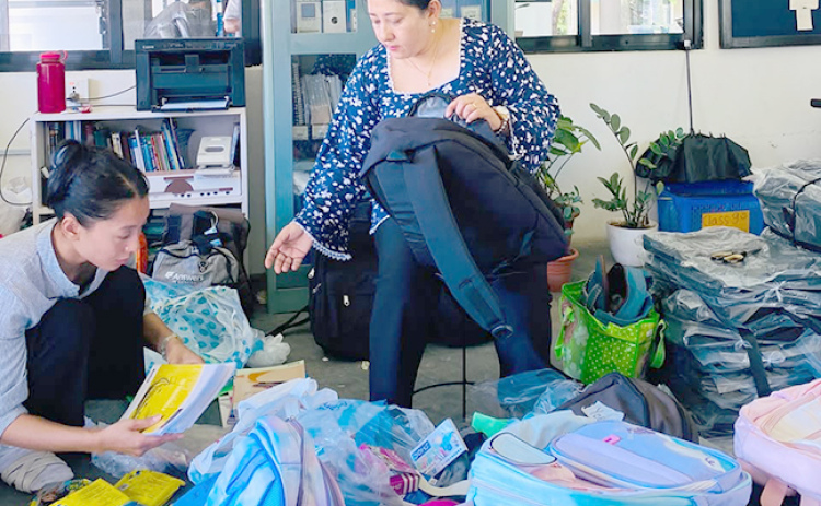 The Dream School is working with their students and families to help assemble 300 backpacks containing school supplies for children who lost their belongings.