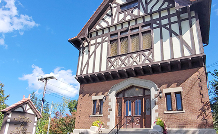 The library in Aurora, N.Y., built in 1899, shares a building with a historic opera house and the structure also has a jail cell.