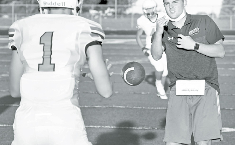 After coaching a few years under Nebraska’s Scott Frost, Aurora grad Cole Ashby returns home as head of the strength and conditioning program with a spot on the Husky football staff. News-Register/Kurt Johnson