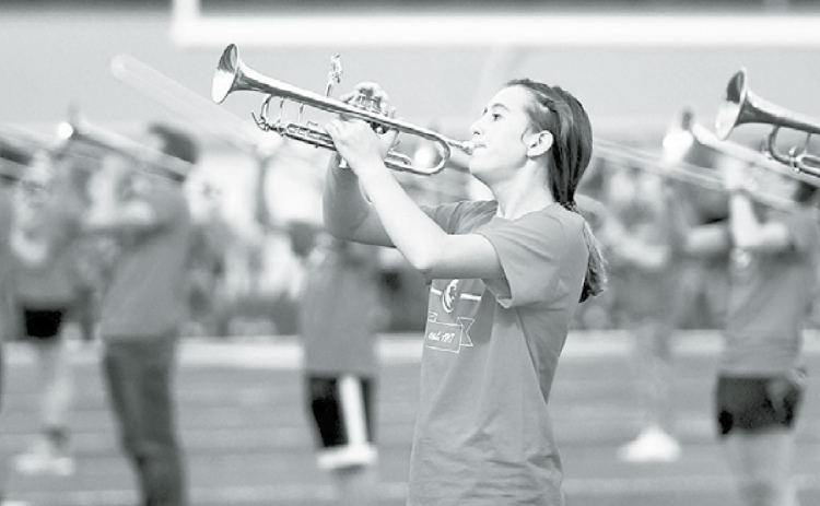 Marching Huskies take the field