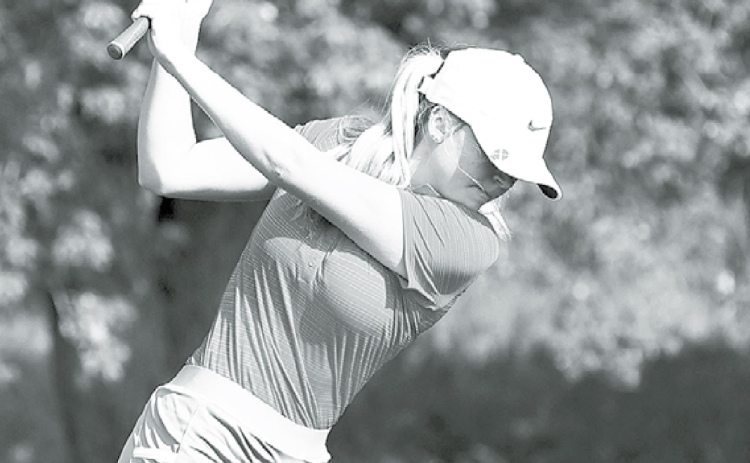 Aurora senior Riley Darbro led her team Friday in Seward, posting a score of 101 in the season opener. News-Register/Kurt Johnson