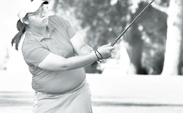 Emily Pedersen carded a 110 at Thursday’s York Invite, finishing just out of the medal count. News-Register/Kurt Johnson